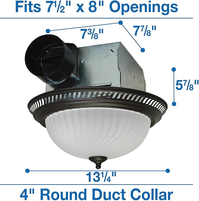 Air King DRLC701 Round Bath Fan - Image 6
