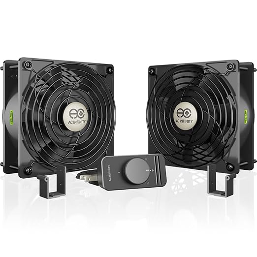 AC Infinity AXIAL S1238D, Dual 120mm Muffin Fan by ACInfinity