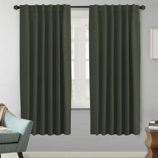 H.VERSAILTEX Blackout Curtains Thermal Insulated Window Treatment Panels Room by HVERSAILTEX
