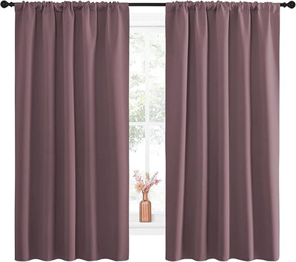 NICETOWN Blackout Curtains for Living Curtains, Room Darkening Curtains & - Image 2