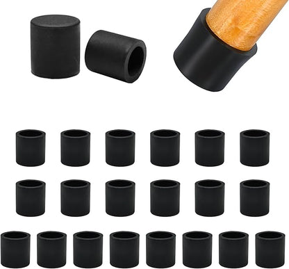 5/8" Silicone Chair Leg Floor Protectors, Rubber Chair Leg Caps, Non-Slip by EASYEAH