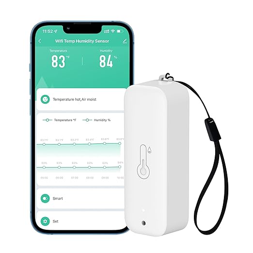 WiFi Thermometer Hygrometer: Smart Temperature Humidity Sensor by GaoducashforSmartLife