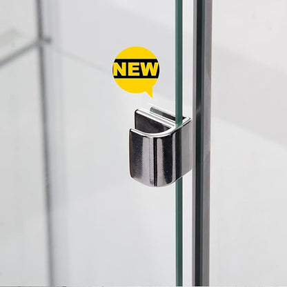 Yoluckea 4 Shelves Glass Display Cabinet - Image 6