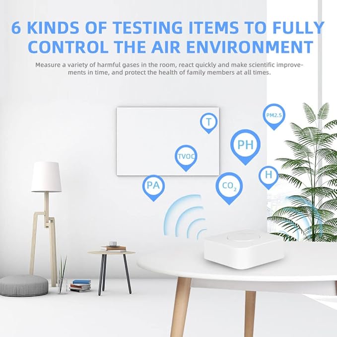 Zigbee Intelligent Air Housekeeper 6-in-1 Air Quality Monitor - Image 7