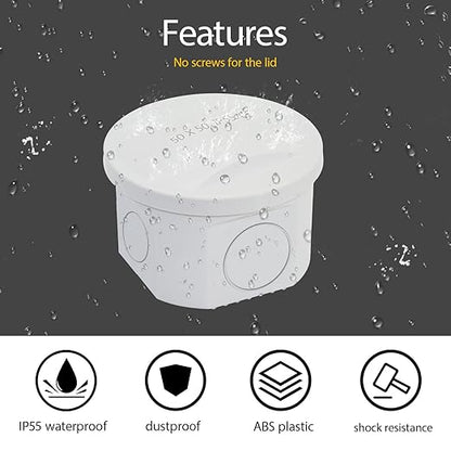 LeMotech Junction Box, Electrical Box IP55 Water Resistant Dustproof ABS - Image 5