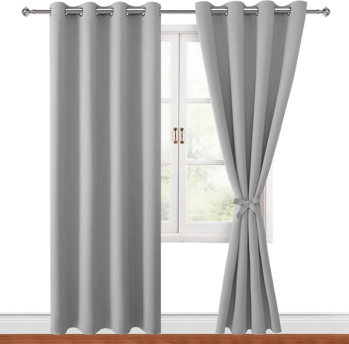 Hiasan Blackout Curtains for Bedroom, 52 x 96 Inches Long by Hiasan