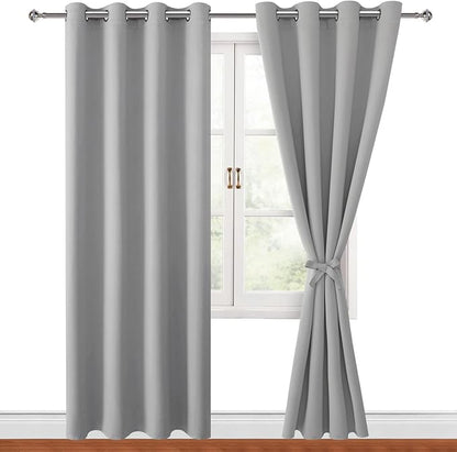 Hiasan Blackout Curtains for Bedroom, 52 x 84 Inches Long by Hiasan