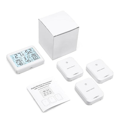 LOFICOPER Indoor Outdoor Thermometer Wireless, Digital Temperature Humidity - Image 9