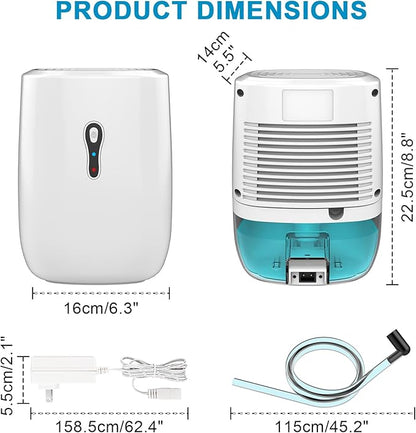 Dehumidifier with Drain Hose. Litever Small Portable Dehumidifier. Auto-OFF. - Image 2