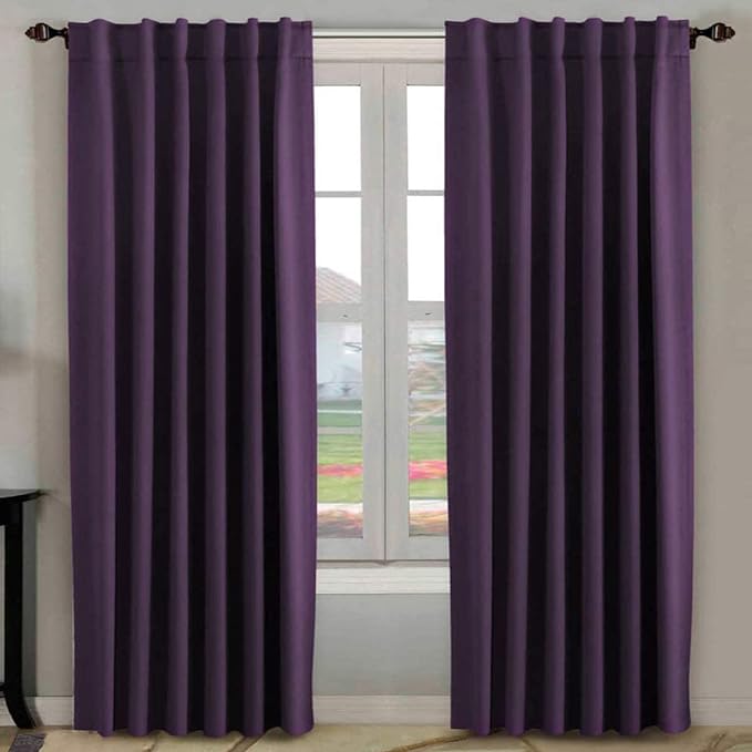 H.VERSAILTEX Blackout Curtains Thermal Insulated Window Treatment Panels Room by HVERSAILTEX