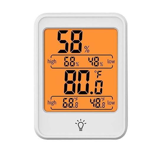 Digital Hygrometer Temperature Meter, Large Screen Battery Powered Indoor - Image 6