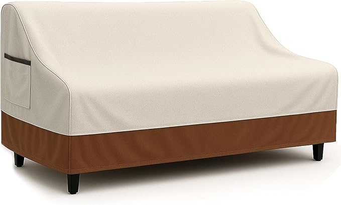 Waterproof Patio Loveseat Cover, 78.7W x 38.2D x 35H inches Heavy Duty 600D by CVFERQE
