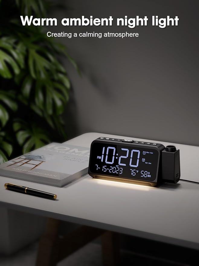 ROCAM Projection Alarm Clock, Digital Clock - Image 8