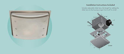 Good Housekeeping 90064 Buckingham Decorative Bathroom Ventilation Exhaust Fan - Image 4