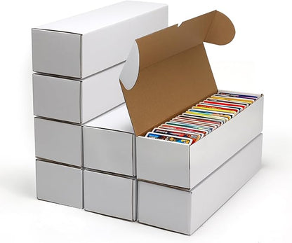 Bulk 400 Capacity Card Toploaders Storage Box, in Total 25 Pack Brown White - Image 2