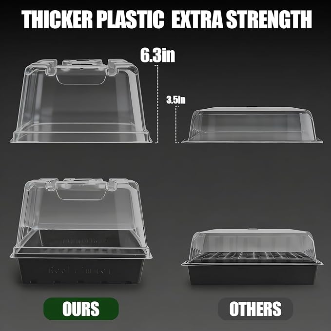10 Pack 6.3" Tall Humidity Domes - Image 2