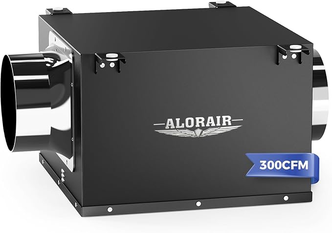 ALORAIR 6 Inch Inline Bathroom Exhaust Fan – Ultra Quiet 300 CFM Ventilation Fan by ALORAIRSOLUTIONSINC0J0DC