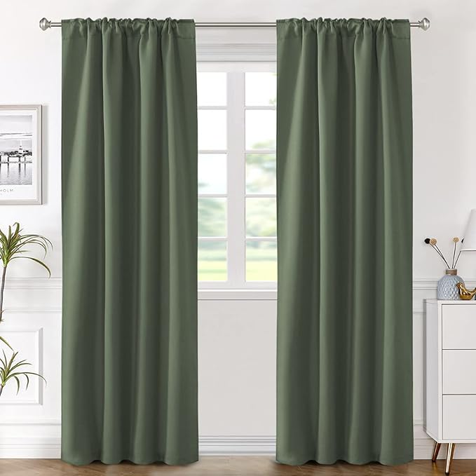 H.VERSAILTEX Blackout Curtains Thermal Insulated Window Treatment Panels Room - Image 2