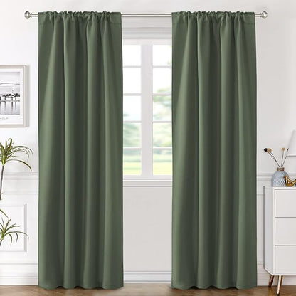 H.VERSAILTEX Blackout Curtains Thermal Insulated Window Treatment Panels Room - Image 2