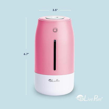 LivePure Cool Mist Humidifiers for Bedroom. Small Humidifier for Babies - Image 3
