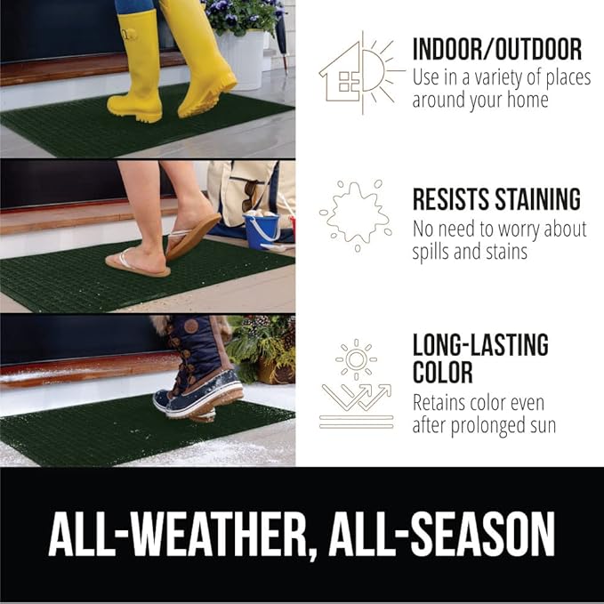 GORILLA GRIP Front Door Mat, Indoor Outdoor Ultra Absorbent HydroAbsorb Doormat - Image 5