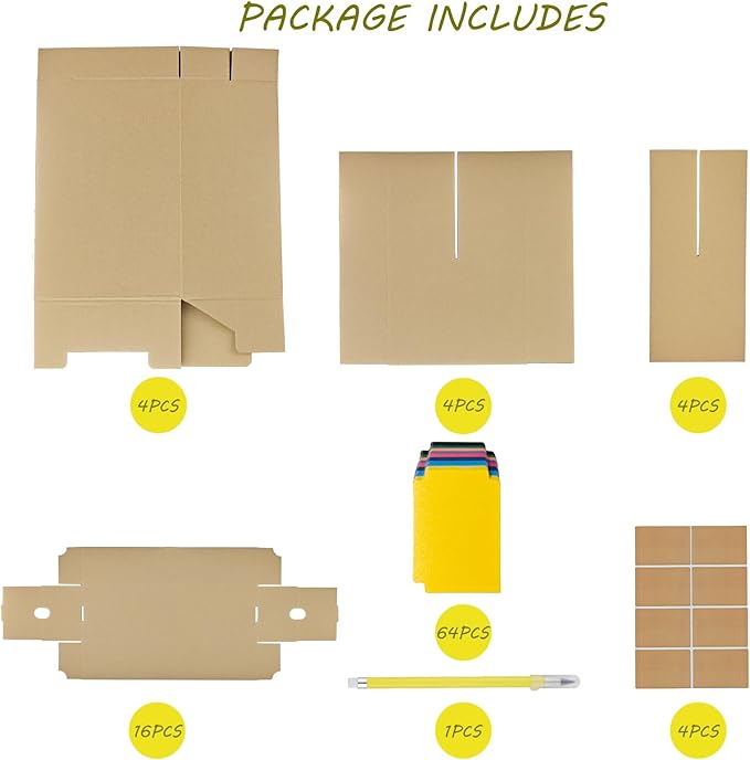 4 Sets Trading Card Storage Boxes, Includes 16-750 CT Boxes & 64 Dividers - Image 3