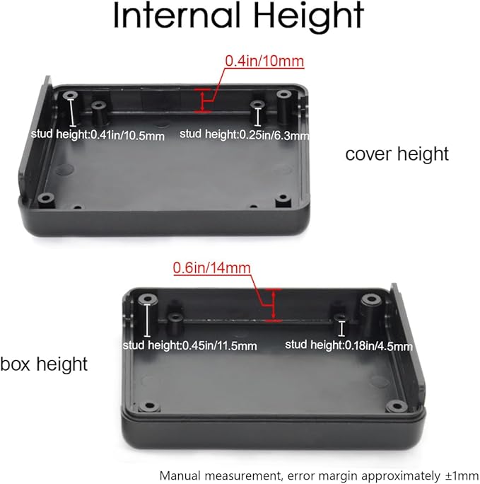 LeMotech 5 Pieces ABS Plastic Electrical Project Case Power Junction Box - Image 4