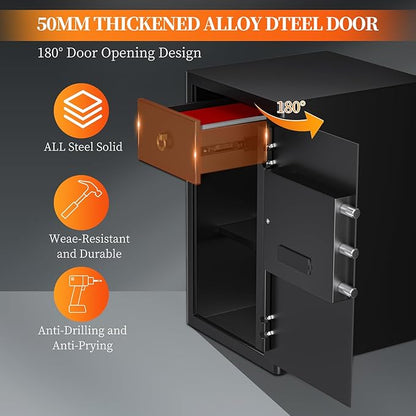 WASJOYE Large Home Cabinet Safe Box - Image 3