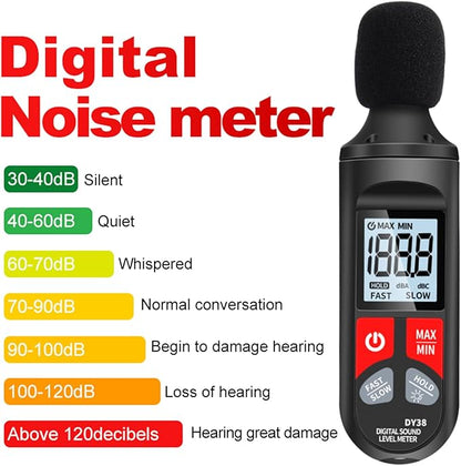 High Precisions Sound Leveling Meter Decibel Noise Tester Digital Noise Meter - Image 4