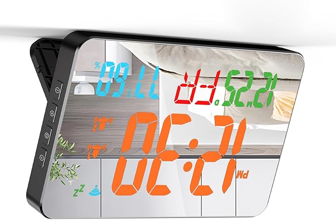 for Tuya WiFi Temperature Humidity Clock, Large LED Display - Image 2