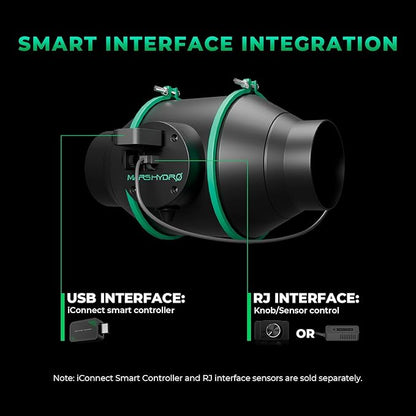 MARS HYDRO 2025 New Version iFresh 6 Inch Smart Inline Fan Combo, - Image 5