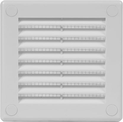 4" x 4" Square Air Vent Cover – White Plastic Vent Deflector by Unknown