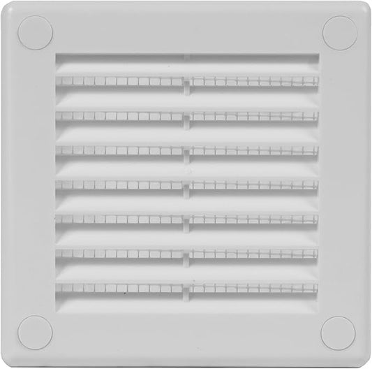 4" x 4" Square Air Vent Cover – White Plastic Vent Deflector by Unknown