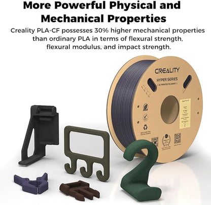 Creality Hyper PLA-CF Filament 1KG Black, Carbon Fiber Filament, 3D Printer - Image 4