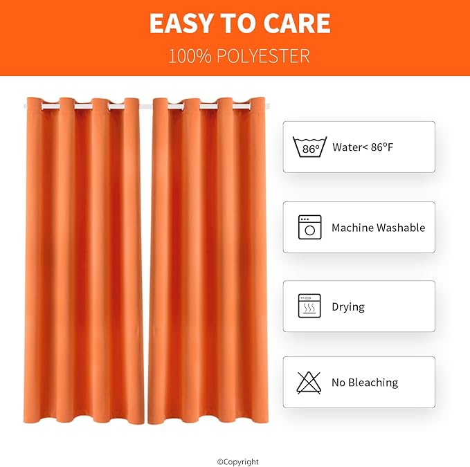 Outdoor Indoor Curtains W52 x L108 - Image 7