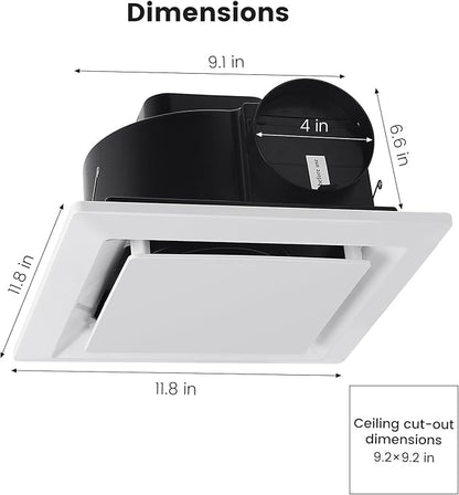 Bathroom Exhaust Fan for Ceiling Mount, Household Bath Vent Ventilation Fans - Image 2