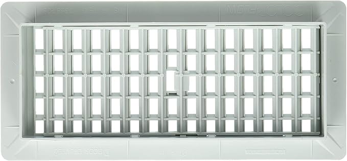 Decor Grates PL410-BN 4X10 Inches Plastic Floor Register, 1 Pack - Image 3