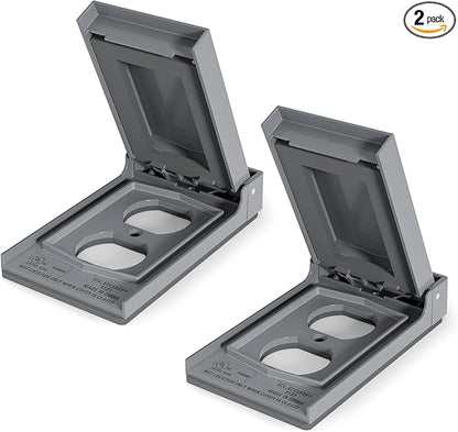 ELEGRP Vertical Outdoor Cover for Duplex Receptacles, Weatherproof Wall Plate by ELEGRP%7CELEGROUP