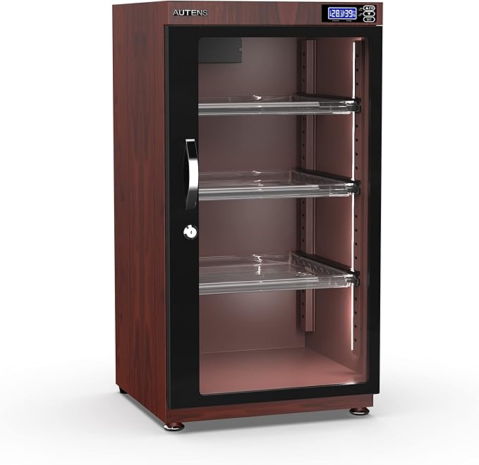 AUTENS 105L Dehumidifying Dry Cabinet Box, Wood grain Design Digital Control - Image 7