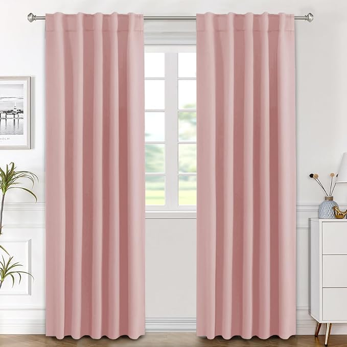 H.VERSAILTEX Blackout Curtains Thermal Insulated Window Treatment Panels Room by HVERSAILTEX