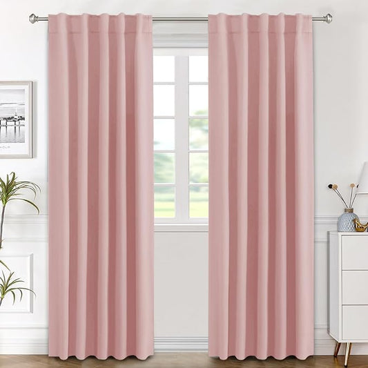 H.VERSAILTEX Blackout Curtains Thermal Insulated Window Treatment Panels Room by HVERSAILTEX