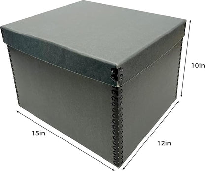 Lineco Record Storage Box 12x15x10 inch. Extra-Durable Filing Archival Cartons - Image 2