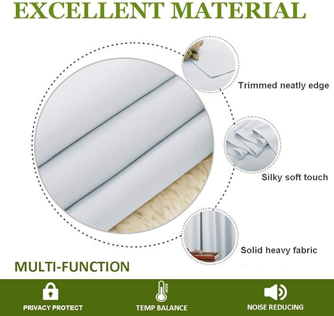 NICETOWN Insulated Sliding Door Curtain-Wide Thermal Blackout Patio Door - Image 4
