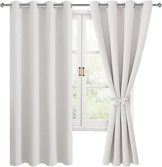 Hiasan Blackout Curtains for Bedroom, 52 x 63 Inches Length by Hiasan