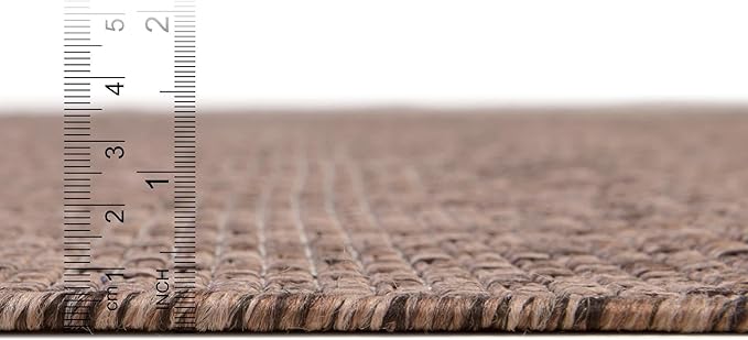 Unique Loom Collection Casual Transitional Solid Heathered Indoor/Outdoor - Image 2