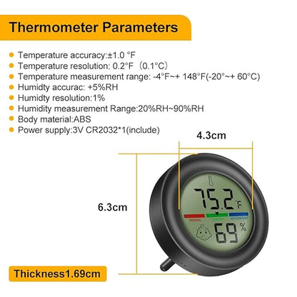 Digital Hygrometer Indoor Thermometer Humidity Meter Room Temperature - Image 4