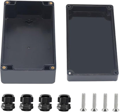 Project Box ABS Black Electrical Boxes IP67 Outdoor Waterproof Box Electronic by Otdorpatio