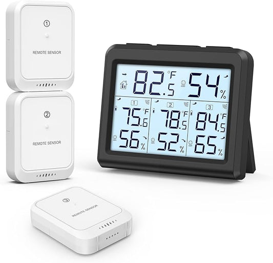 ORIA Indoor Outdoor Thermometer, Digital Hygrometer Thermometer by Oria