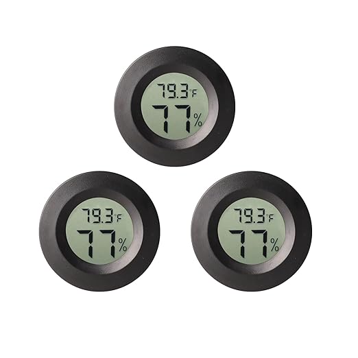 3pcs Mini Hygrometer Thermometer Indoor Outdoor Round Humidity Meter Fahrenheit by BuynowonVeanic