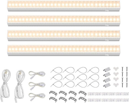 Barrina Grow Lights for Indoor Plants, Full Spectrum Sunlight, 1FT White Cover by Barrina